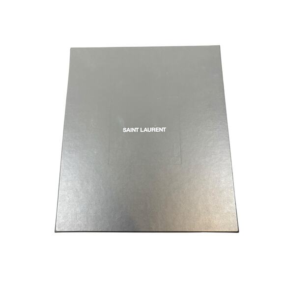 Saint Laurent Opyum YSL Ankle Booties Sculpted Heel Leather Statement Winter 5.5 - Picture 14 of 14